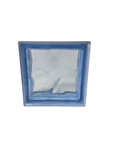 Glass Block - Seves Pegasus 8X8X3 Blue Wave (7 1/2" 1/8") New. Price: $10.00.