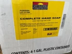 Case Of 4 Gallons Simoniz Complete Hand Soap New. Price: $74.40.