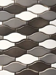 Moroccan Hourglass Ceramic Brown Gray Mix Mosaic Tile Backsplash Bath Kitchen New. Price: $14.99.