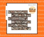 Kieacia Self-adhesive Kitchen Tiles, 3D Onyx Design Brown. New. Price: $34.99.