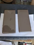 2 Pcs Nutmeg Ceramic Tile #37 American Olean 3X6 Bullnose Corner New Mexico. Price: $12.50.