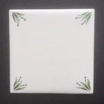 4 X Ceramic Tiles - White Smooth Gloss Banan Appeal Field 75008 Dm New. Price: $7.00.