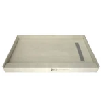 Tile Redi RT3060R-PVC-SQ Trench 30" X 60" Rectangular Shower Chrome New. Price: $859.30.