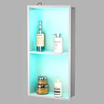 Rgb Led Stainless Shower Niche 24"X12" Waterproof 2-TIER Shelf For Bathroom New. Price: $281.99.