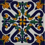 Fine Crafts & Imports 9 Pcs Ures Talavera Mexican Tile White 2X4 Inch Small New. Price: $36.23.