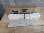 Home Decorators Collection 21" W Cultured Marble Vanity Sidesplash In Everest Open. Price: $39.99.