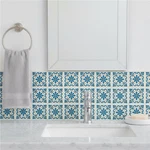 Homeroots 678457 X In. Blue Vinyl Arabesque Peel & Stick Removable Tiles New. Price: $51.45.
