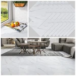 Chichome 16 Pack Peel And Stick Floor Tile Bathroom Waterproof White Marble F... New. Price: $36.38.