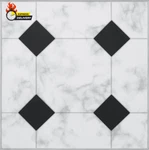 Peel And Stick Floor Tiles PCS-12" X Self Adhesive Black & White Marble New. Price: $41.08.