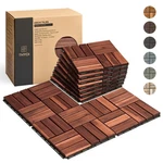 Thyoi Premium Deck Tiles, Patio Flooring - Outdoor Waterproof Acacia Wood New. Price: $61.99.