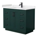 Wyndham Collection Miranda 42" Marble&wood Single Bathroom Vanity Green/black New. Price: $1525.53.
