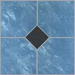 Blue Vinyl Tile 20 Pcs Adhesive Bathroom Flooring - Actual 12'' X New. Price: $27.99.