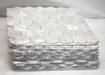 Lot Of 10 Msi Carrara White 2" Hexagon Honed Marble Mesh Mounted Mosaic Tiles New. Price: $122.21.