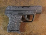 Black Textured Rubber Grip Enhancements (peel & Stick) For Ruger Lcp Ii .380 Acp New. Price: $22.75.