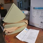 Set Of 3 Laticrete Hydro Ban Preformed Triangle Convex Shelves - 11" Open. Price: $49.99.