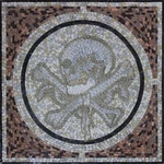 Skull Gothic Mosaic, Natural Marble Tile Stones, Square New. Price: $282.00.