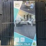 12X12 Deck Tiles Slate Color Interlocking Patio Flooring Outdoor Nib 10 Pack New. Price: $51.88.