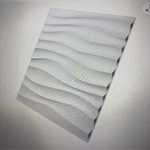 ART3D Plastic Wall Panel Pvc Wave Design, White, 19.7" X (12-PACK Open. Price: $39.99.