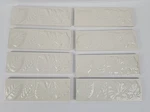 Westminster Ceramic Leaf Liner 2X6 SL11 Bisquit 09978 Box Of Tiles Open. Price: $17.99.