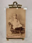 Antique Victorian Imperial Photo Footed Frame Glass And Bronze Metal Used. Price: $50.00.