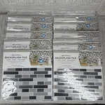 Lot Of 11 Pack 4 Smoked Glass Peel Blacksplash Tile . & Stick NH2362 New. Price: $116.99.
