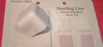 Pc. #SL10 Gloss White: V Cap Corner Ceramic Trim Tile, Countertop Edging, Open. Price: $22.88.