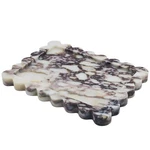 Genuine Calacatta Viola Scalloped Marble Tray, Real Natural Stone Tray... New. Price: $80.50.
