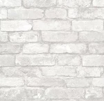 Nuwallpaper Grey & White Brick Peel Stick 30.75 Sq Ft Self-adhesi New. Price: $19.92.