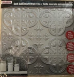Lot: 6 New Tool Bench Hardware 12X12 Self-adhesive Wall Tiles Gray Faux Tin Look. Price: $19.99.