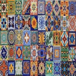 Color Y Tradici 50 Hand Painted Talavera Mexican Tiles 4X4 Spanish New. Price: $132.73.