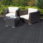 Deck Tiles Slate Color Interlocking Patio Flooring Outdoor New 10 Pack 12X12. Price: $54.88.