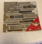 Decor Peel And Stick Mosaics Natural Linear Faux Tiles 5 Pack New. Price: $20.00.
