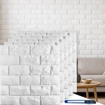 30 Pcs 3D Panels, White Brick Printable Wallpaper Stick And Peel, Sel... New. Price: $50.58.