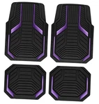 Pic Auto Heavy Duty Rubber Floor Mats Aluminum Film Car Set, Front Purple New. Price: $53.13.