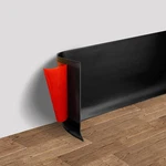 Flexible Self-adhesive Vinyl Wall Base Molding Trim 4" 20' Black New. Price: $41.99.