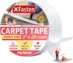 Xfasten Double Sided Carpet Tape For Area Rugs, 3 Inch 20 Yards, White New. Price: $24.64.
