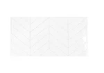Smart Tiles Blok Chevron 22.56"X11.58" 2PC Peel & Stick Wallpaper Modern, White New. Price: $24.90.