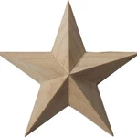 Ekena Millwork ROS02X02GLRW-CASE-2 Galveston Star Rosette, 3/4"W 3/4"H New. Price: $12.00.