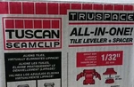 Tile Spacer & Leveler System Red Seamclips 105 Qty. New Open Box. Tuscan 1/32". Price: $9.99.