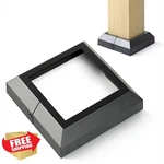 Ajovw 4PK Black Aluminum Deck Post Base Cover 3.5" Split New. Price: $70.99.