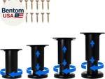 Pcs Adjustable Height Furniture Support Legs With Screws 3.15-4.72 Inch, Met New. Price: $34.86.