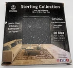 (20 Tiles) 12" X Black Vinyl Floor Self Adhesive, Peel & Stick, Achim New. Price: $27.20.