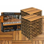 Majestick Goods Interlocking Long Slat Deck Tiles 12X12 Stylish Patio For New. Price: $127.49.