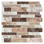 ART3D Peel And Stick Brick Kitchen 12"X12" (10 Sheets), Brown Marble New. Price: $41.94.