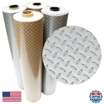 Rubber-cal Diamond Plate Metallic Pvc Flooring Silver 2.5MM X 4 03-W266-S-09 New. Price: $185.04.