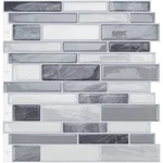 Wowstar 10-SHEET Peel & Stick Backsplash Tile Kitchen Wall Gray 12X12 New. Price: $45.34.