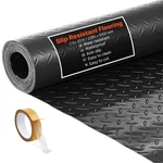 Vevor Garage Floor Roll 7.5X20 Ft Pvc Diamond Mat Non-slip Easy Clean Black New. Price: $132.99.