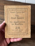 Vintage C.1920 'the Steel Square & Its Application To Roofing' Llf Roberts Like. Price: $18.05.