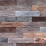 Peel & Stick Real Wood Planks, Rustic Reclaimed Barn Paneling, Brown Gra... New. Price: $83.48.