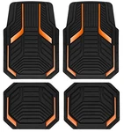Pic Auto Heavy Duty Rubber Floor Mats, Orange Aluminum Film Car Set, Fro... New. Price: $85.89.